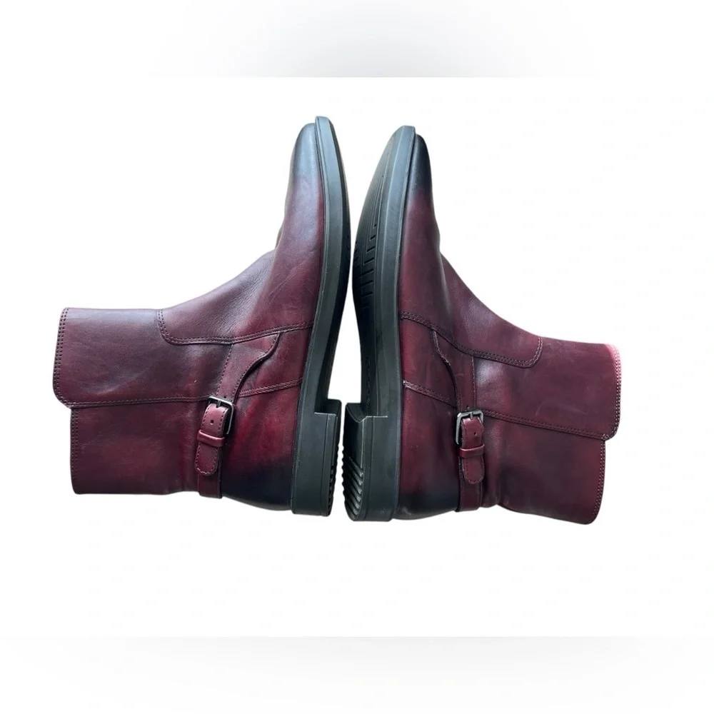 Ecco burgundy leather